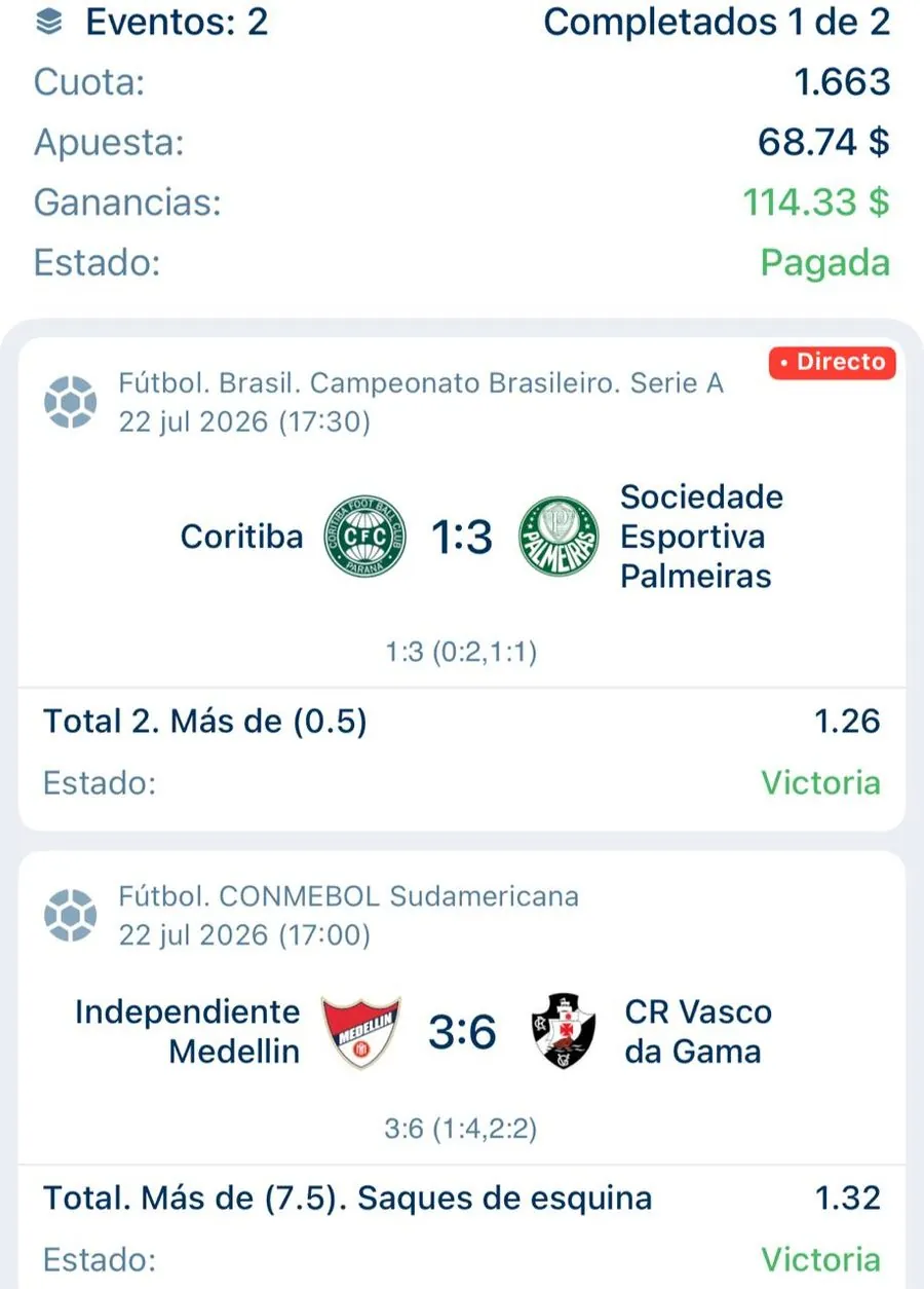 Resultado real de la comunidad Neptuno