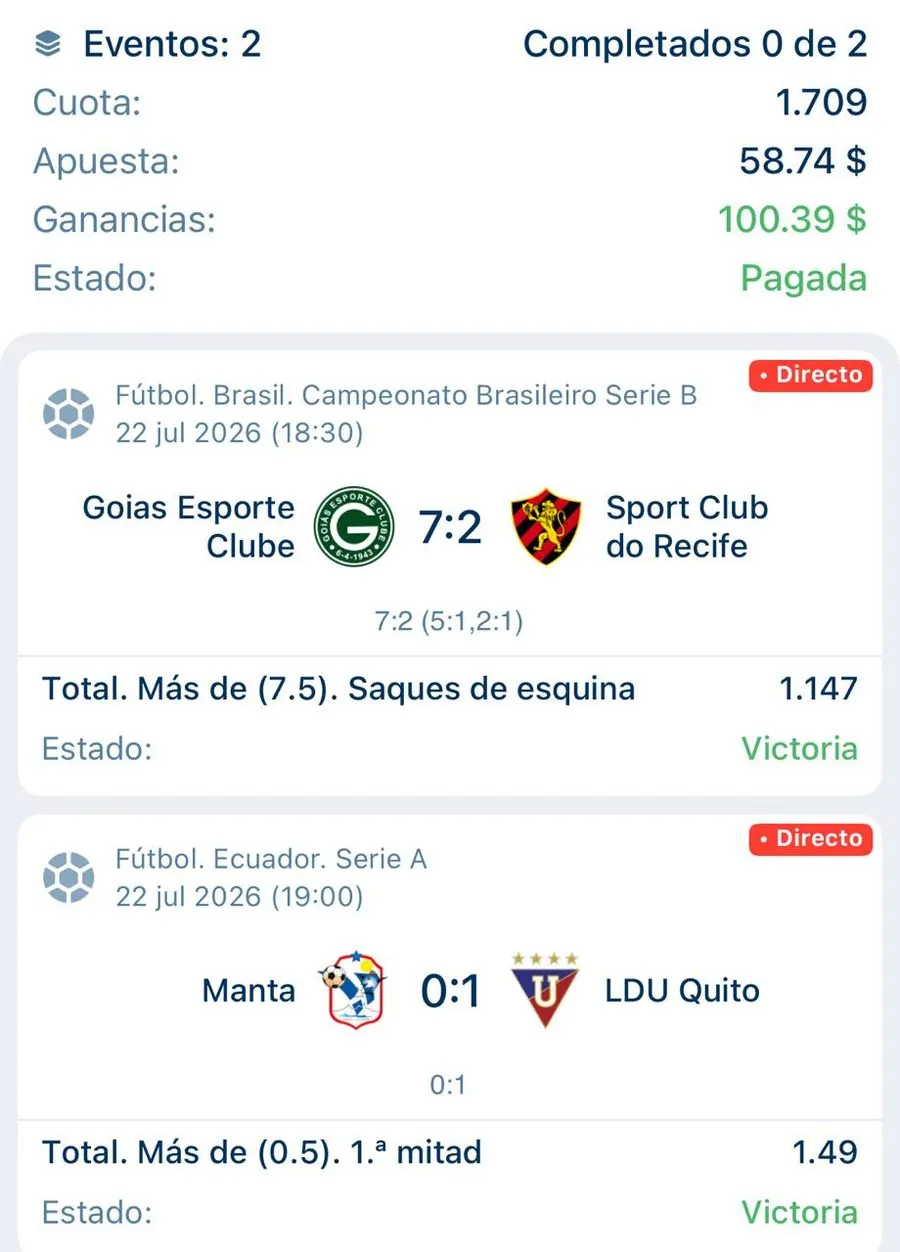 Resultado real de la comunidad Neptuno