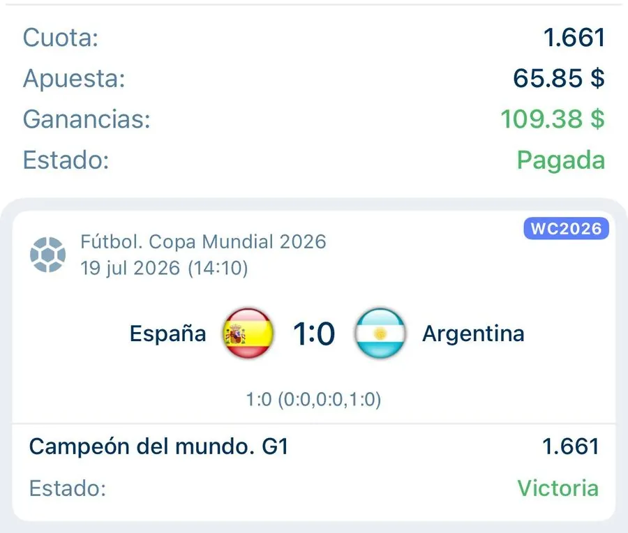 Resultado real de la comunidad Neptuno