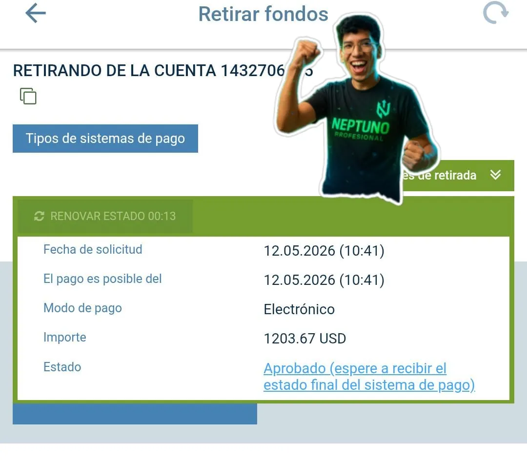 Resultado real de la comunidad Neptuno